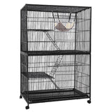 4 Level Bird Cage Rabbit Bird Ferret Parrot Aviary Cat Hamster 142cm