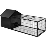 Rabbit Cage Hutch Cages Indoor Outdoor Hamster Enclosure Pet Metal Carrier 162CM Length