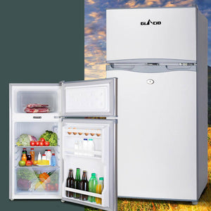 Portable Fridge Freezer- Glacio 100L  Cooler Upright 12V/24V/240V Caravan Car Silver