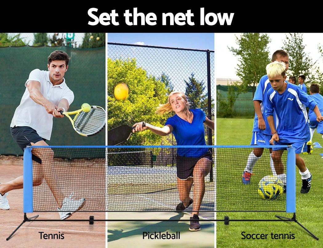 Everfit 4m Badminton Tennis Net Portable Volleyball Kit Adjustable Height