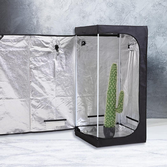 Hydroponics Grow Room Tent Reflective Aluminum Oxford Cloth 75x75x130cm