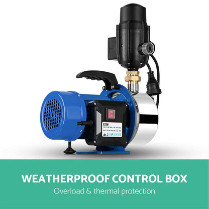 Giantz Garden Water Pump Jet High Pressure Stage Controller Garden Irrigation