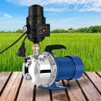 Giantz Garden Water Pump Jet High Pressure Stage Controller Garden Irrigation