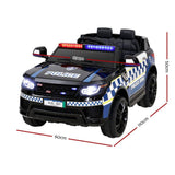 Kids Ride On Car Inspired Patrol Police Electric Powered Toy Cars Black