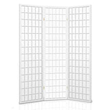 Artiss Room Divider Screen Wood Timber Dividers Fold Stand Wide White 3 Panel