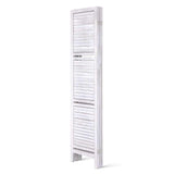 Room Divider Privacy Screen Foldable Partition Stand 4 Panel White