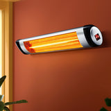 Devanti Electric Infrared Outdoor Heater Radiant Strip Indoor Outdoor Heaters Remote Control 1500W