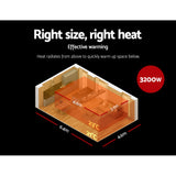 Panel Heater 3200W Indoor or Outdoor-Devanti