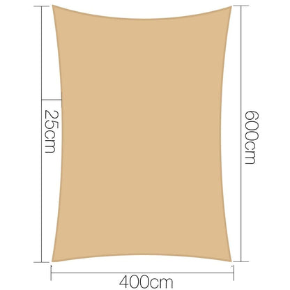 Instahut Shade Sail Sun Shadecloth Canopy 280gsm-4x6m-Sand