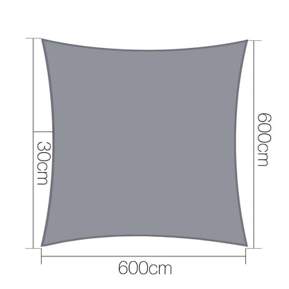 Instahut Sun Shade Sail Cloth Shadecloth 280 gsm 6x6m