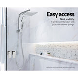 Cefito Bathroom Taps Faucet Rain Shower Head Set Hot And Cold Diverter DIY Chrome