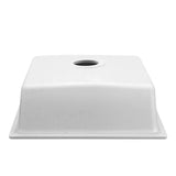 Stone Kitchen Sink 450X450MM Granite Under/Topmount Basin Bowl Laundry White-Cefito