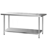 Cefito 430 Commercial Stainless Steel Kitchen Bench  1829 x 762mm