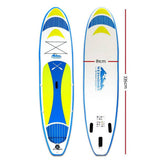 11FT Stand Up Paddle Board Inflatable SUP Surf borads 15CM Thick. Blue