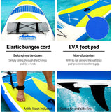 11FT Stand Up Paddle Board Inflatable SUP Surf borads 15CM Thick. Blue