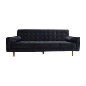 Sofa Bed 3 Seater Button Tufted Lounge Set for Living Room Couch in Velvet Black Colour

Transform your living room with our chic and versatile Sofa Bed! This 3 seater button tufted lounge set not only provides comfortable seating, but also easily converts into a bed for guests. Made with luxurious velvet fabric in sleek black, it adds a touch of elegance to any space. Upgrade your home today