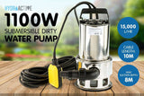 Submersible Water Pump Hydroactive-1100w-1.5hp-15,000 L/Hr