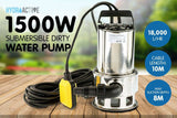 Submersible Water Pump Hydroactive-1500 watts-2.0hp-18,000 L/H