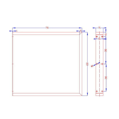 Artiss Metal Table Legs DIY Rectangular 71X65CM Set of 2