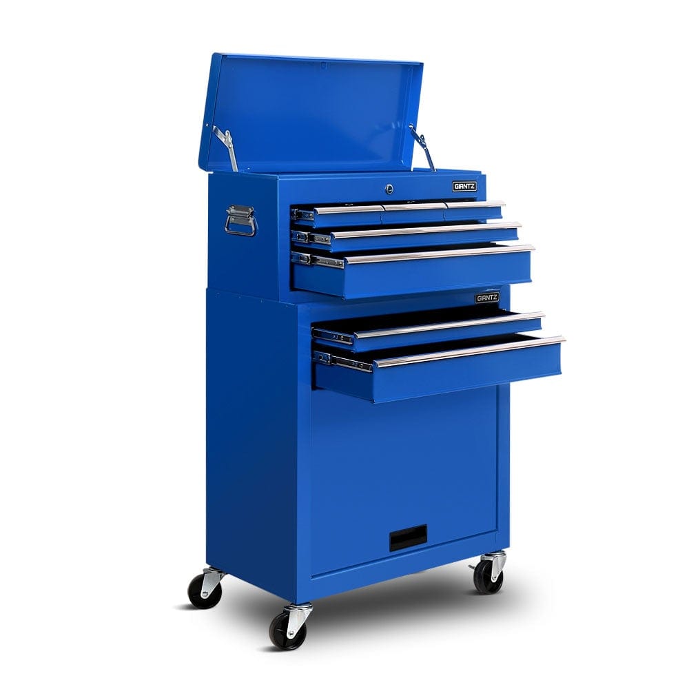 Giantz 7 Drawer Toolbox Trolley Blue