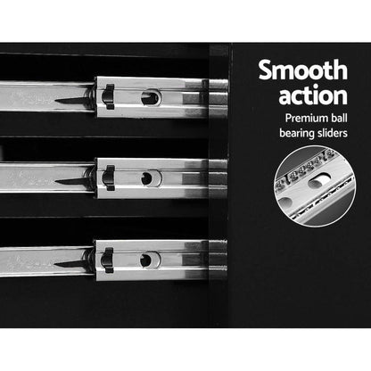 Giantz 7 Drawers Tool Chest and Trolley Black