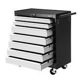 Giantz 7 Drawers Toolbox Chest and Trolley Black and Silver