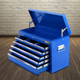 Giantz 9 Drawer Mechanic Tool Box Storage - Blue