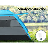 Camping Tent Beach Tents Hiking Sun Shade Shelter Fishing 2-4 Person