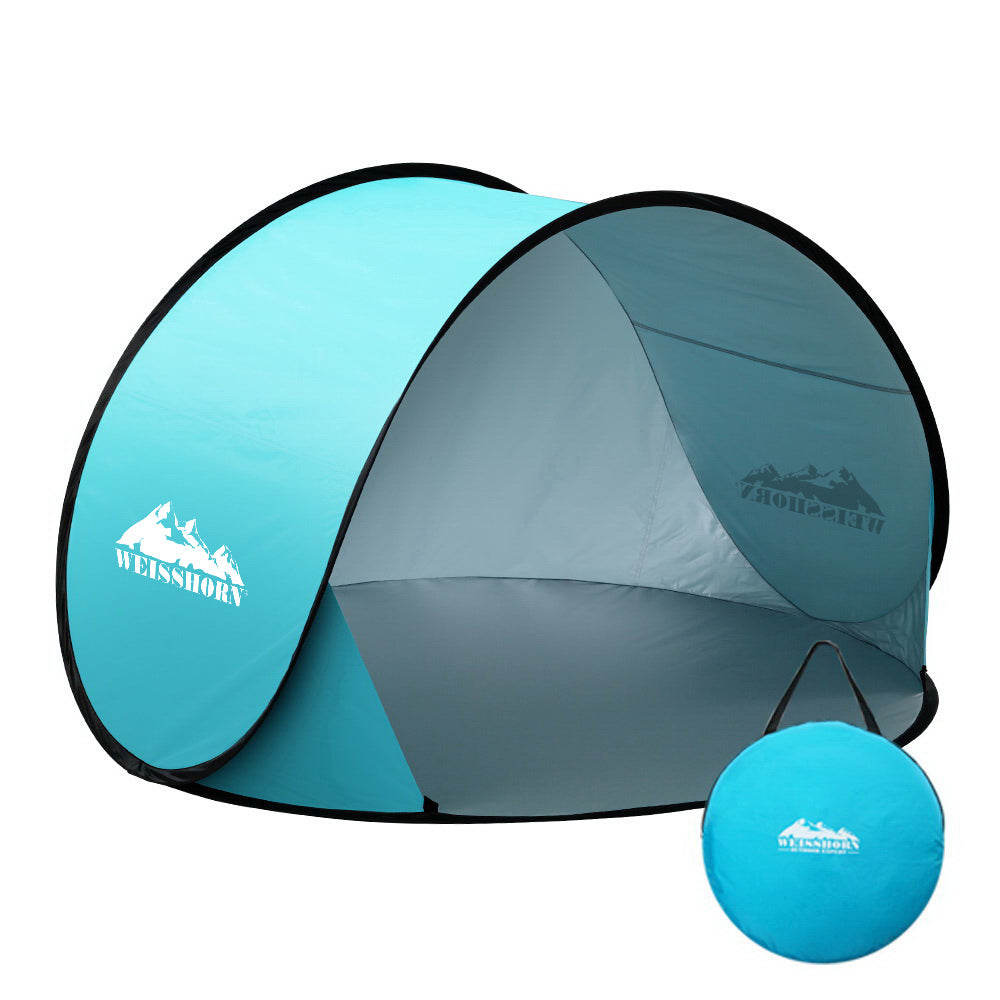 Weisshorn Pop Up Beach Tent Blue