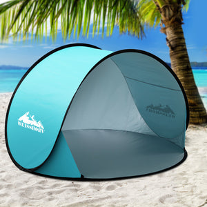 Weisshorn Pop Up Beach Tent Blue