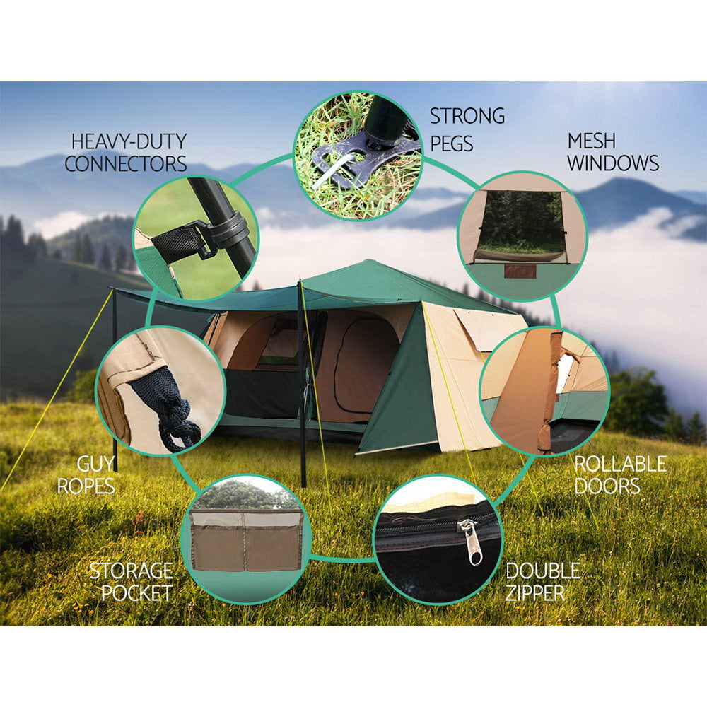 Weisshorn Instant Up Camping Tent 8 Person Pop up Tents