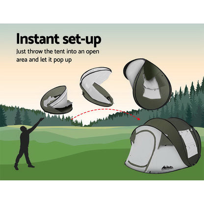 Weisshorn Instant Up Camping Tent 4-5 Person Pop up Tents