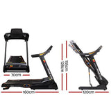 Everfit Treadmill Electric Auto Incline Home Gym Fitness Excercise Machine 480mm