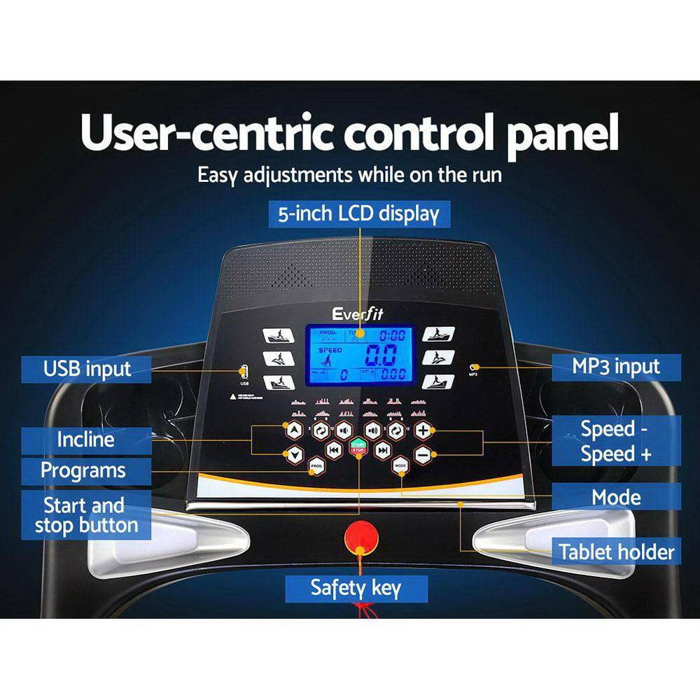 Everfit Treadmill Electric Auto Incline 12-Programs