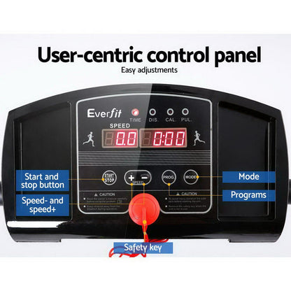 Everfit Treadmill Electric Home Gym Fitness Excercise Machine Foldable 370mm