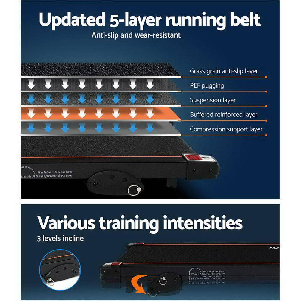 Everfit Treadmill Electric Incline 400mm