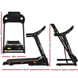 Everfit Treadmill Electric Home Gym Fitness Excercise Machine Hydraulic 420mm