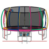 Everfit 16FT Trampoline for Kids w/ Ladder Enclosure Safety Net Rebounder Colors