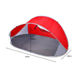 Pop Up Beach Tent 4 Person Portable Hiking Shade Shelter-Mountview