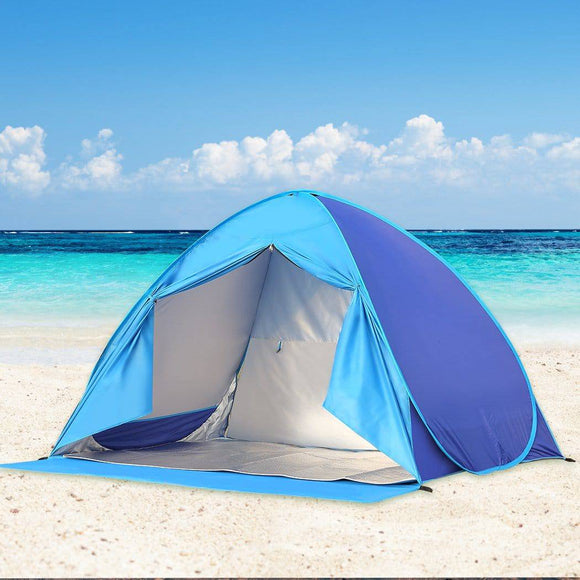 Pop Up Beach Tent Beach 2-3 Person Hiking Portable Shelter-Mountview