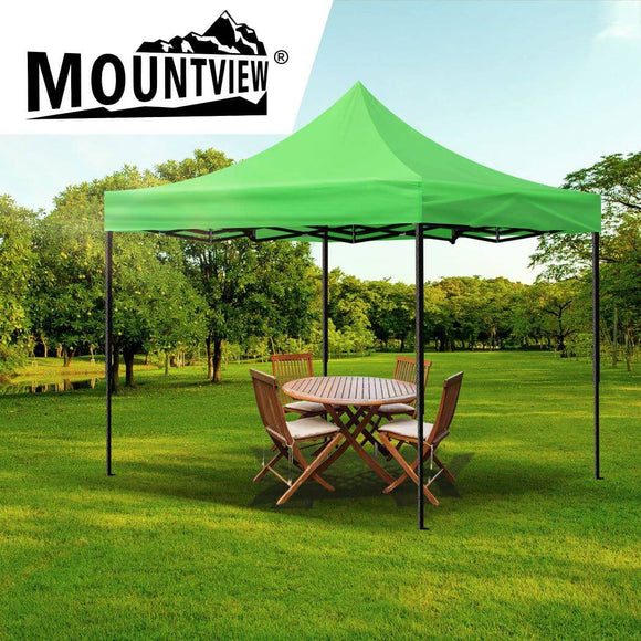 Gazebo Tent 3x3 Outdoor Marquee Gazebos Camping Canopy Wedding Green-Mountview