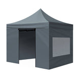 Gazebo Tent 3x3 Outdoor Marquee Gazebos Camping Canopy Mesh Side Wall-Mountview