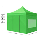 Gazebo Tent 3x3 Marquee Gazebos Mesh Side Wall Outdoor Camping Canopy-Mountview