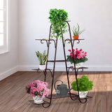 Levede Plant Stand New Design Flower Pot Corner Shelf Bronze Type 1