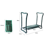 Foldable Garden Kneeler Seat with Tool Pouch Portable Bench Cushion Pad