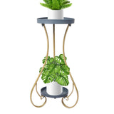 Levede Plant Stand 2 Tiers Outdoor Indoor Metal Flower Pots Rack Garden Shelf