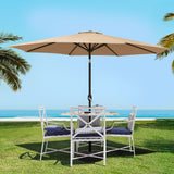 Instahut Outdoor Umbrella 3m Umbrellas Beach Garden Tilt Sun Patio Deck Pole UV