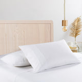 Casa Decor Bed Sheet 2000 Thread Count Bamboo Cooling Sheet Set Ultra Soft Bedding - King - White