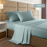 Bed Sheet 2000TC Casa Decor Bamboo Cooling Sheet Set Ultra Soft Bedding - King - Frost