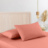 Bed Sheet 2000TC Casa Decor Bamboo Cooling Sheet Set Ultra Soft Bedding - King - Peach